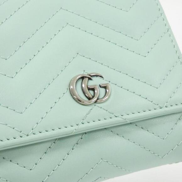 GUCCI Green GG Marmont Wallet - Picture 3 of 6